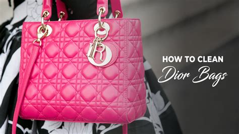 cleaning a christian Dior bag